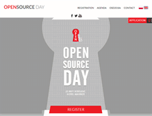 Tablet Screenshot of opensourceday.com